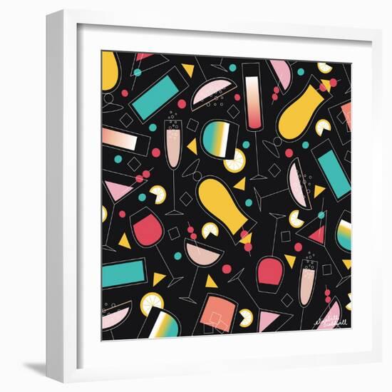 Geo Cocktails-Elizabeth Caldwell-Framed Giclee Print