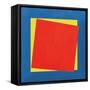 Geo Core Bright Primary-Avery Tillmon-Framed Stretched Canvas