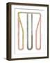 Geo Draft - Loop-Strawberry Field-Framed Giclee Print