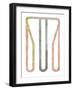 Geo Draft - Loop-Strawberry Field-Framed Giclee Print