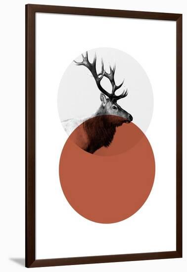 Geo Elk-Sisa Jasper-Framed Art Print