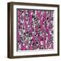 Geo Feathers (Variant 2)-Sharon Turner-Framed Art Print