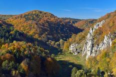 Autumn in Ojcow National Park.-Geo-grafika-Framed Stretched Canvas