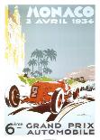 6th Grand Prix Automobile, Monaco, 1934-Geo Ham-Mounted Art Print
