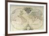 Geo-Hydrographic Mappamonde-null-Framed Giclee Print