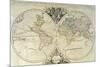 Geo-Hydrographic Mappamonde-null-Mounted Giclee Print