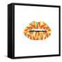 Geo Lips-Milli Villa-Framed Stretched Canvas