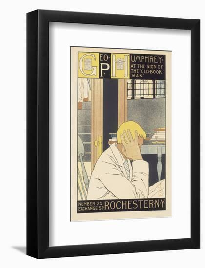 Geo P. Humphrey, The Old Book Man-M^ Louise Stowell-Framed Art Print