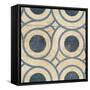 GEO Patch5 Blue-Jace Grey-Framed Stretched Canvas