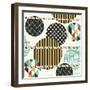 Geo Patterned Dots-Elizabeth Caldwell-Framed Giclee Print