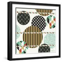 Geo Patterned Dots-Elizabeth Caldwell-Framed Giclee Print