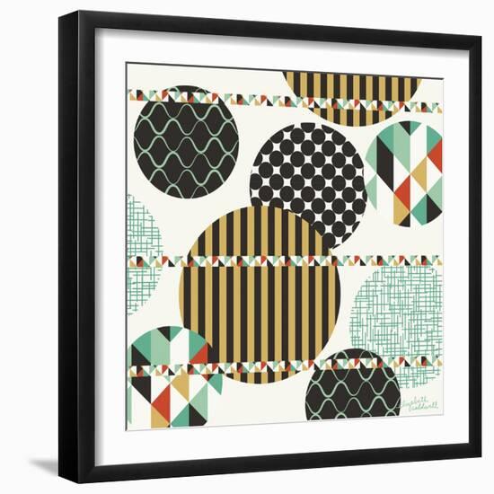 Geo Patterned Dots-Elizabeth Caldwell-Framed Giclee Print