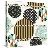 Geo Patterned Dots-Elizabeth Caldwell-Stretched Canvas