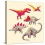 Geo Saurs-Michael Buxton-Stretched Canvas