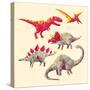 Geo Saurs-Michael Buxton-Stretched Canvas