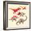 Geo Saurs-Michael Buxton-Framed Art Print