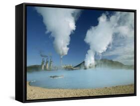 Geo-Thermal Power Plant in the Svartsengi Area, Svartsengi, Iceland, Polar Regions-Robert Francis-Framed Stretched Canvas