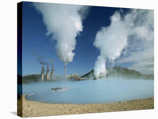 Geo-Thermal Power Plant in the Svartsengi Area, Svartsengi, Iceland, Polar Regions-Robert Francis-Stretched Canvas