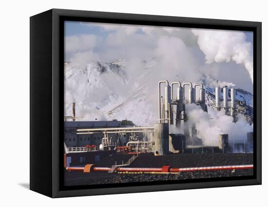 Geo-Thermal Power Plant, Svartsengi, Iceland-Kim Hart-Framed Stretched Canvas