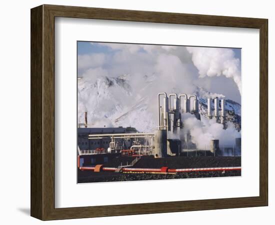 Geo-Thermal Power Plant, Svartsengi, Iceland-Kim Hart-Framed Photographic Print