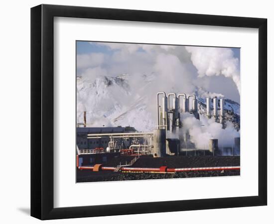 Geo-Thermal Power Plant, Svartsengi, Iceland-Kim Hart-Framed Photographic Print