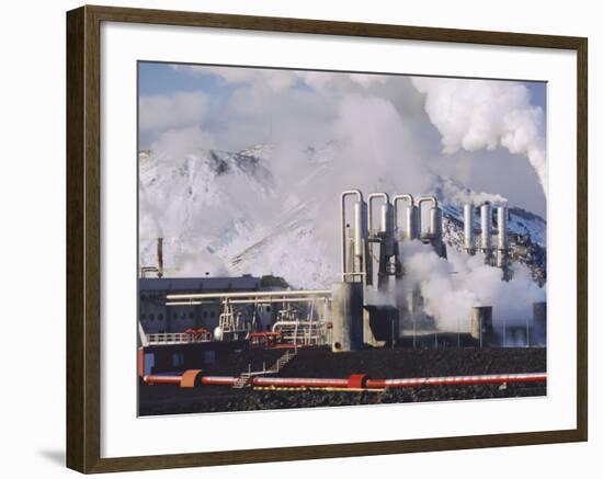 Geo-Thermal Power Plant, Svartsengi, Iceland-Kim Hart-Framed Photographic Print