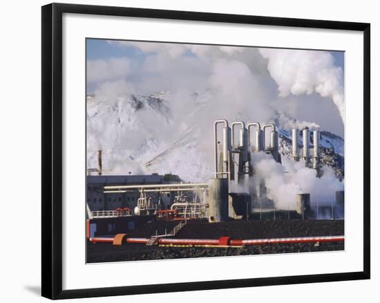 Geo-Thermal Power Plant, Svartsengi, Iceland-Kim Hart-Framed Photographic Print