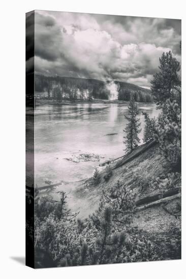 Geo Thermal Riverside Scene, Yellowstone River-Vincent James-Stretched Canvas