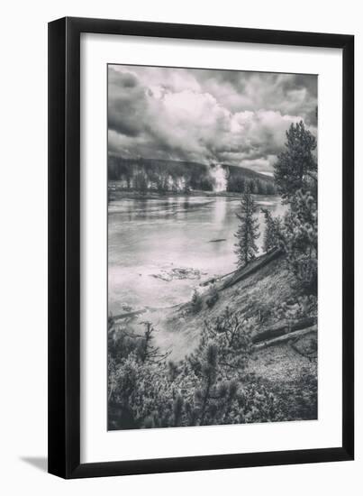 Geo Thermal Riverside Scene, Yellowstone River-Vincent James-Framed Photographic Print