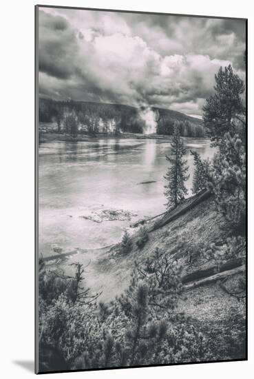 Geo Thermal Riverside Scene, Yellowstone River-Vincent James-Mounted Photographic Print