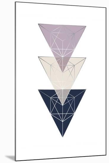 Geo Triangle SoftLuxe-Urban Epiphany-Mounted Art Print