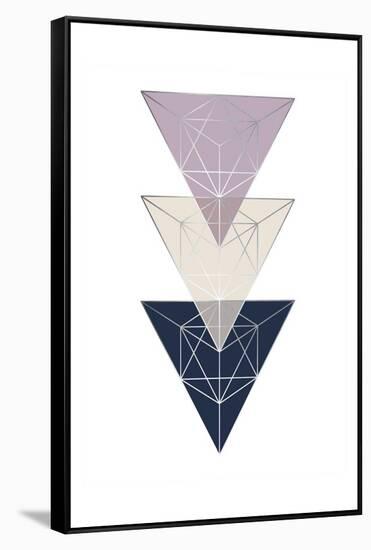 Geo Triangle SoftLuxe-Urban Epiphany-Framed Stretched Canvas