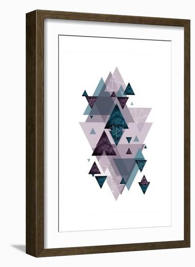 Geo Triangles SoftLuxe-Urban Epiphany-Framed Art Print