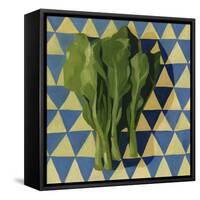 Geo Veggies I-Emma Scarvey-Framed Stretched Canvas