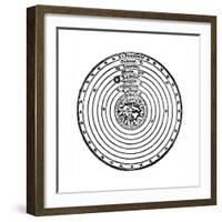 Geocentric or Earth-Centred System of the Universe, 1528-null-Framed Giclee Print