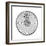 Geocentric or Earth-Centred System of the Universe, 1528-null-Framed Giclee Print