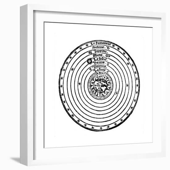 Geocentric or Earth-Centred System of the Universe, 1528-null-Framed Giclee Print