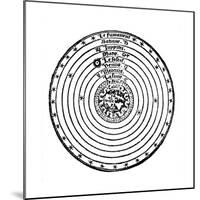 Geocentric or Earth-Centred System of the Universe, 1528-null-Mounted Giclee Print