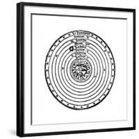 Geocentric or Earth-Centred System of the Universe, 1528-null-Framed Giclee Print