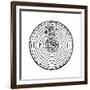 Geocentric or Earth-Centred System of the Universe, 1528-null-Framed Giclee Print