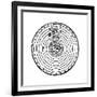 Geocentric or Earth-Centred System of the Universe, 1528-null-Framed Giclee Print