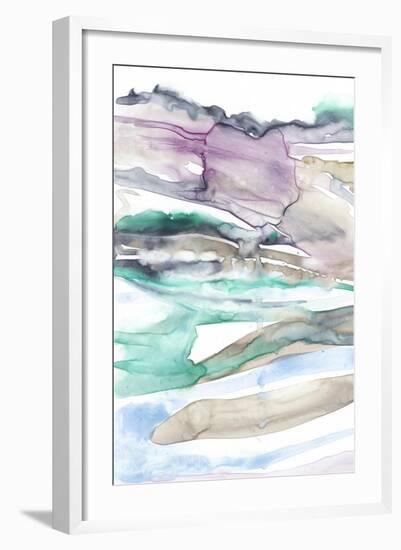 Geode Layers I-Jennifer Goldberger-Framed Art Print