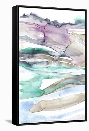 Geode Layers I-Jennifer Goldberger-Framed Stretched Canvas