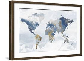 Geode Map-Eva Watts-Framed Art Print