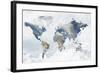 Geode Map-Eva Watts-Framed Art Print