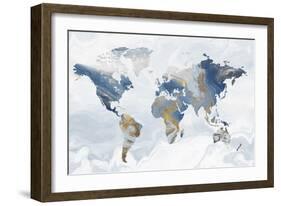 Geode Map-Eva Watts-Framed Art Print