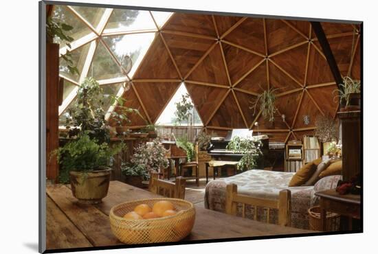 Geodesic Dome House Designed by Cathedralite Domes for Dr Charles Bingham, Fresno, CA, 1972-John Dominis-Mounted Photographic Print