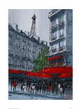 Red Bus, London-Geoff King-Mounted Giclee Print