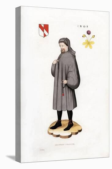 Geoffrey Chaucer, 1402-Henry Shaw-Stretched Canvas