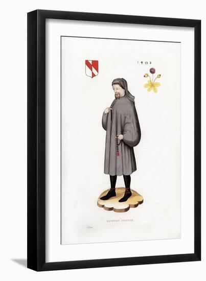 Geoffrey Chaucer, 1402-Henry Shaw-Framed Giclee Print